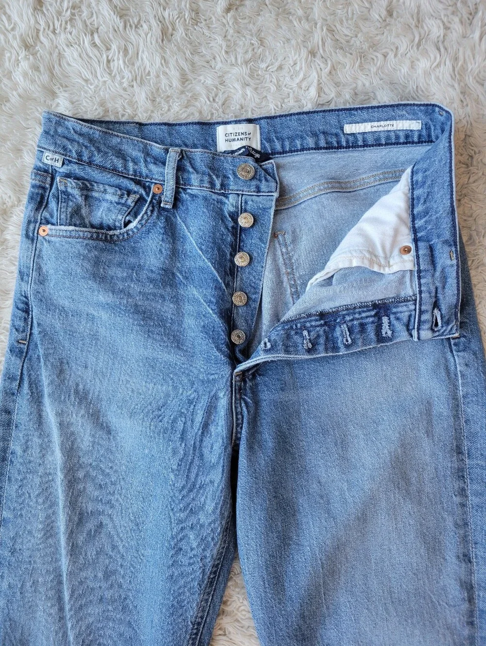 Citizens Of Humanity Jeans Sz 26 Charlotte High Rise Straight In Tinker
